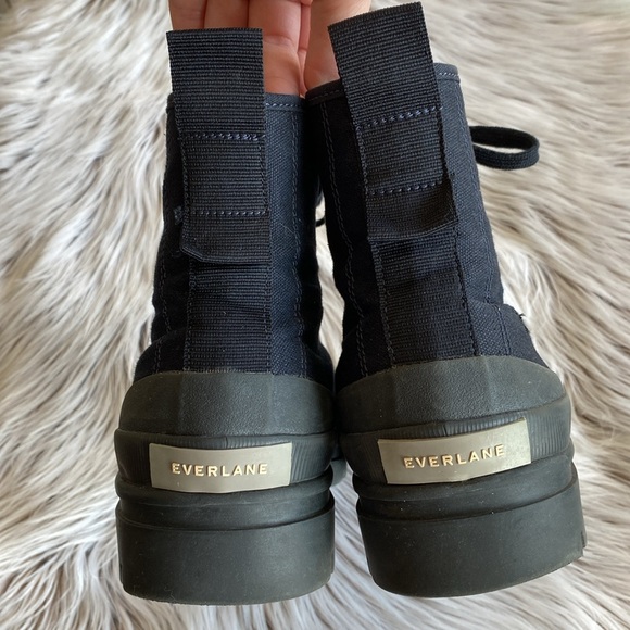 Everlane The Canvas Utility Boot Black Womens Size 8 - Picture 5 of 13